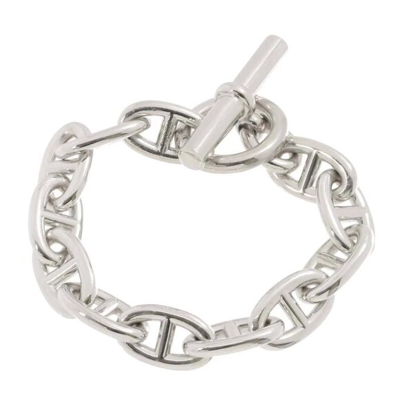 HERMES Chaine dancre TGM Bracelet Silver 925 90250909 - Picture 1 of 7